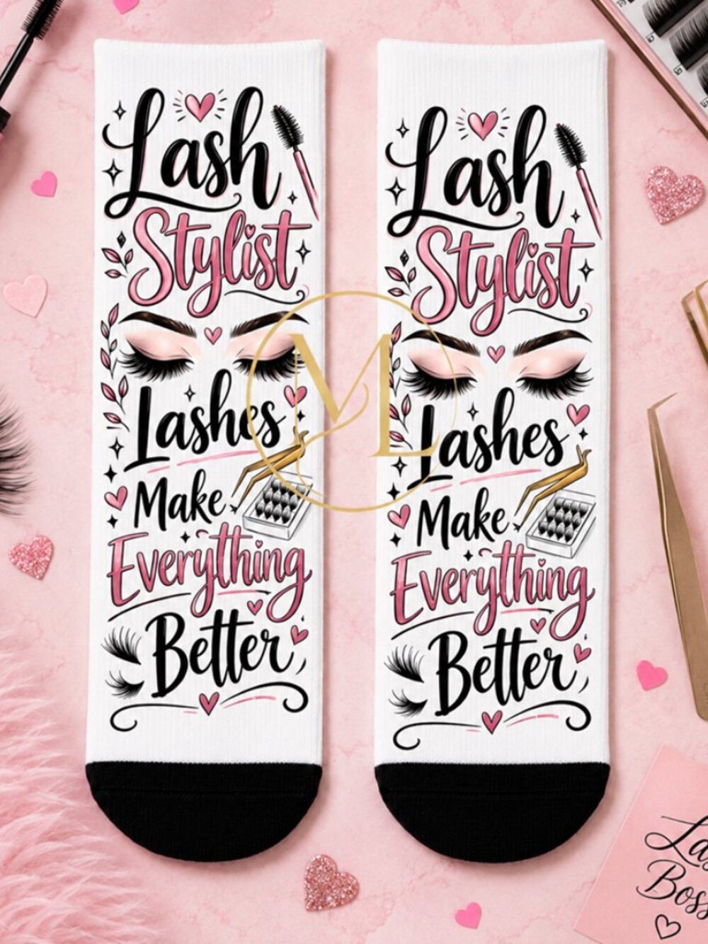 Adult Dress Ankle Socks Lash Stylist